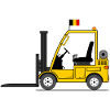 Forklift Belgium flag