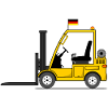Stapler Deutschland Flagge