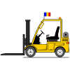 Forklift Romania Flag