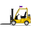 Forklift Russia Flag
