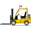 Forklift Denmark flag