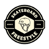SKATEBOARD FREESTYLE X WHITE HELMET