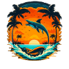 Dolphin Summer Sunset