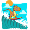dino surf cool