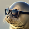 Seal with sunglasses