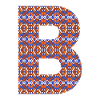 Monogram Letter B- geometric pattern