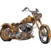 Moto chopper orange n°2