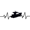 Herzschlag Boot Mototbot