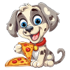 Pizza Hund Pizza Lover Hund Lover Tegneserie