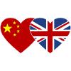 China England Heart Flag