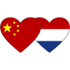 China Holland Heart Flag