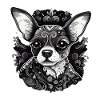 Chihuahua | Mosaic | Geometrical | Art | Dog |