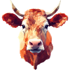 Polygon Style Cow/Bull/Ox - Creative Design