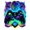 Neon Graffiti Gamer Controller