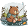 Ours de pêche