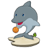 Dolphin Basketball Player Basketball