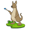 Kangaroo Painting Brush
