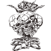 Skull-Skelett-King-Krone