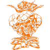 Skull Skeleton King Crown