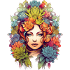 Succulent woman