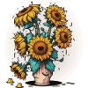 Sunflowers in Bloom