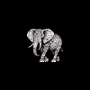 Ornamental elephant with background