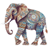 Bunter Mandala Elefant
