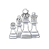 Joueurs d’échecs drôles