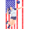 Volleyball team player