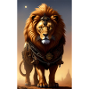 Lion | Animal | Prédateur | Rugissement | Steampunk