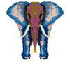 bunter Elefant