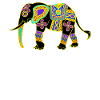 Elefanten bunter Elefant