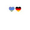 Aruba Germany Heartbeat Flag German