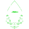 Green Witch Planchette Cauldron Witch Hat