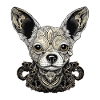 Chihuahua | Mosaic | Geometrical | Art | Dog |
