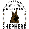 Deutscher Schäferhund Hunde Sprüche Geschenkidee