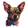 Chihuahua | Mosaic | Geometrical | Art | Dog |