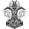 Thor's Hammer Mjolnir Viking Symbol