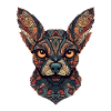 Chihuahua | Mosaic | Geometrical | Art | Dog |