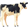 Vache debout - conception simple