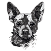 Chihuahua | Mosaic | Geometrical | Art | Dog |