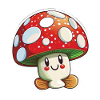 Funny cartoon mushroom