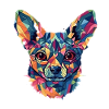 Chihuahua | Mosaic | Geometrical | Art | Dog |