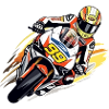 Racing motorcycle n°99