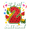 2nd Birthday Watermelon Summer Gift