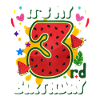 3ème anniversaire Pastèque cadeau d’été