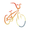 Retro BMX Drawing