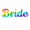 Bride Crew Rainbow W