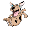 Laughing dog