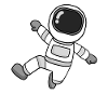 Astronaut motif space